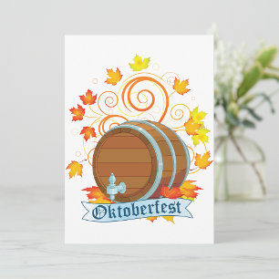 Oktoberfest barrel uitnodigingen