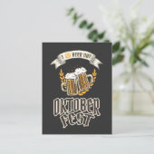 Oktoberfest Beer Festival Briefkaart (Staand voorkant)