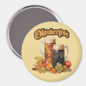 Oktoberfest Beer Mugs Magnet (Recto/Verso)