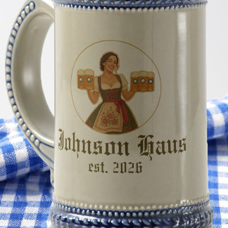 Oktoberfest Beierse Duitse Biermeid Bierpul