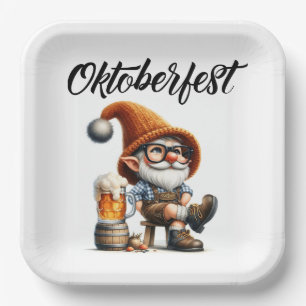 Oktoberfest Bier Kabouter Papieren Bordje