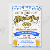 Oktoberfest Bière Anniversaire Invitation de fête (Devant)