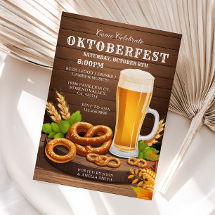 Oktoberfest, Bierfeest, Oktober Bierfeest Kaart