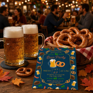Oktoberfest Bierfeest Uitnodiging Festive Beiers