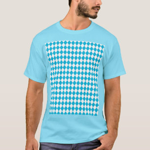 OKTOBERFEST bierfestival decoratie Blauw patroon T-shirt