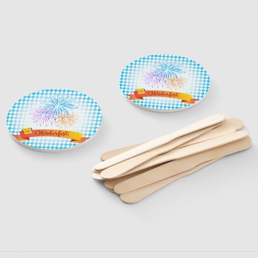 OKTOBERFEST bierfestival decoratie Handwaaier (Niet-gemonteerd)