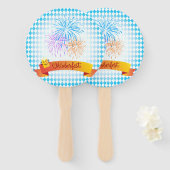 OKTOBERFEST bierfestival decoratie Handwaaier (Voorkant en achterkant)