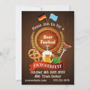 Oktoberfest-biervat Kaart