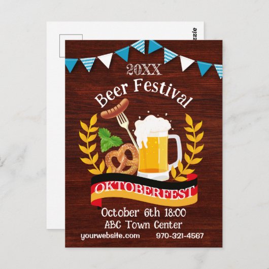 Oktoberfest Briefkaart (Voorkant / Achterkant)