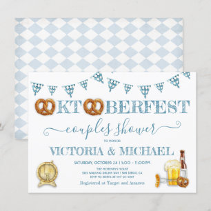 Oktoberfest Broodje Koppel Bruiloft Kaart