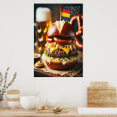 Oktoberfest Burger Feest 24x36 Poster (Keuken)
