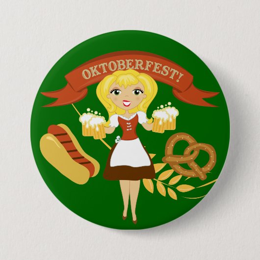 Oktoberfest-Button - SRF Ronde Button 7,6 Cm (Voorkant)