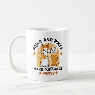 Oktoberfest Cat Party Paws en Pints Koffiemok
