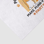 Oktoberfest Cat Party Paws en Pints Tissuepapier (Detail)