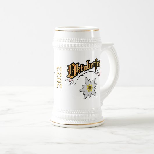 Oktoberfest Ceramic Beer Stein Bierpul (Voorkant rechts)
