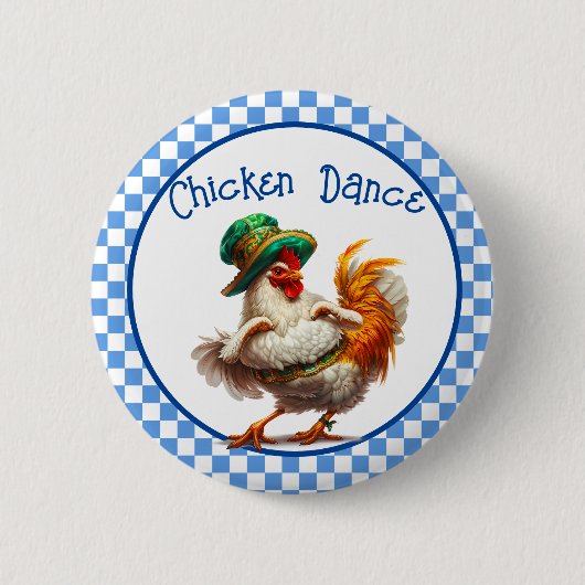 Oktoberfest Chicken Dance Ronde Button 5,7 Cm (Voorkant)