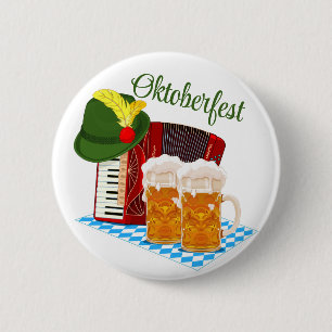 Oktoberfest Feest  Ronde Button 5,7 Cm