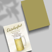 Oktoberfest feestbier kaart