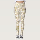 Oktoberfest Food Menu Leggings (Voorkant)