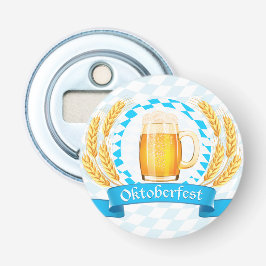 Oktoberfest Frothy Beer Mok Button Flesopener