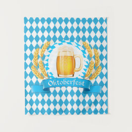 Oktoberfest Frothy Beer Mok Wandkleed