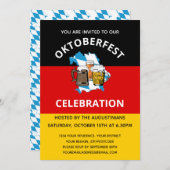 OKTOBERFEST German Beer Party Kaart (Voorkant / Achterkant)