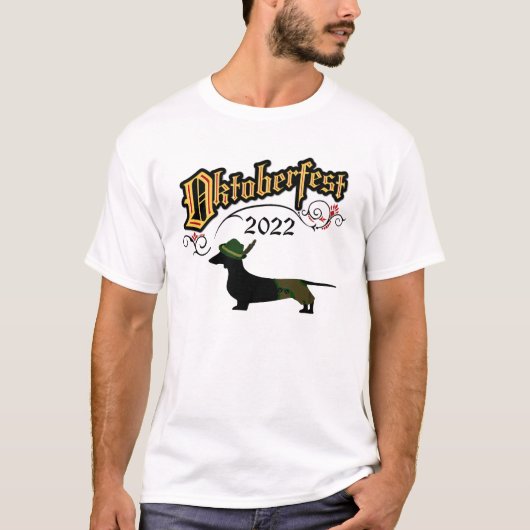 Oktoberfest German Dachshund T-shirt (Voorkant)