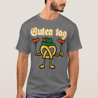 Oktoberfest Guten Label Pretzel Duits kostuum Kind T-shirt
