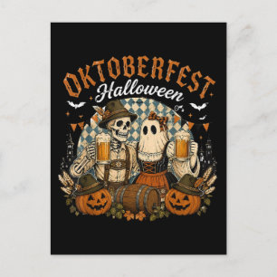 Oktoberfest Halloween Griezelen Bier Festival Feestdagenkaart