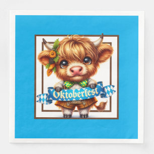 Oktoberfest Hooglandrund Papieren Eetservetten Servet