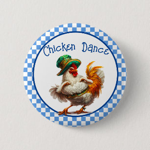 Oktoberfest Kippen Dans  Ronde Button 5,7 Cm