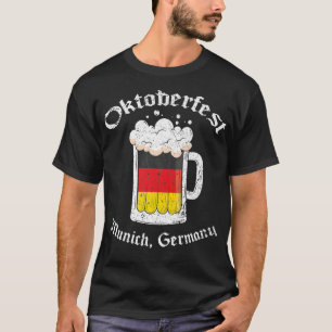 Oktoberfest München, Duitse vlag Drink T-shirt