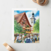 Oktoberfest Notitiekaartje (Voorkant / Achterkant in situ)