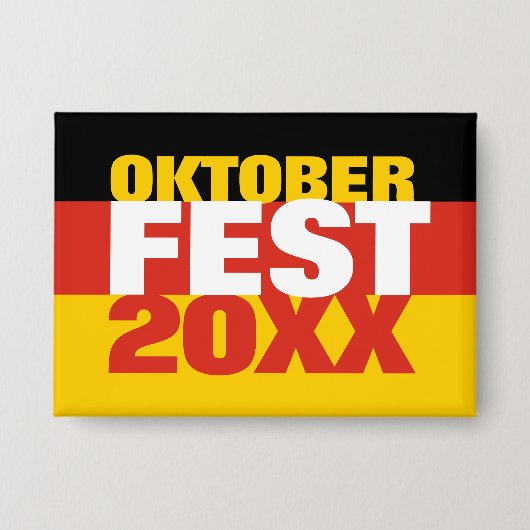 Oktoberfest Octoberfest Duitse vlag Button (Voorkant)
