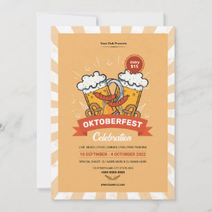 Oktoberfest Party brochure / Uitnodiging