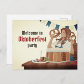 Oktoberfest Party uitnodiging (Voorkant / Achterkant)
