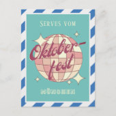 Oktoberfest Retro Briefkaart (Voorkant)