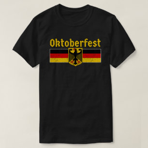 Oktoberfest Retro Duitsland Vlag T-shirt