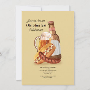 Oktoberfest Time Invitation Kaart
