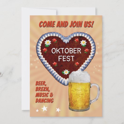 Oktoberfest Uitnodiging (Voorkant)