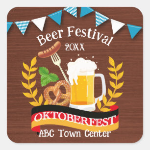 Oktoberfest Vierkante Sticker