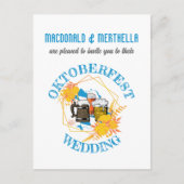 OKTOBERFEST Wedding Uitnodiging Briefkaart (Voorkant)