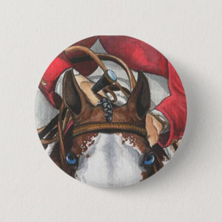 Ol Blue Eyes SHOWJUMPING Horse Art Ronde Button 5,7 Cm