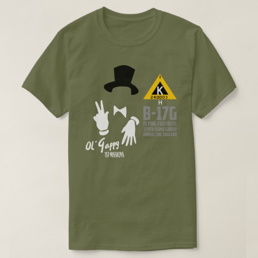 Ol' Gappy B-17 T-shirt (Design voorkant)