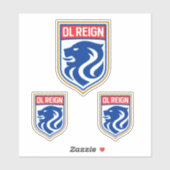 OL REIGN-NWSL-TEAM LOGO -USWNT STICKER (Vel)