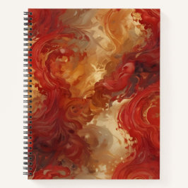 Ola de Oro y Carmesí Notitieboek