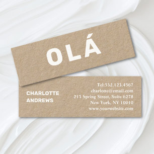 Olá ! Mini Carte de visite minimaliste moderne