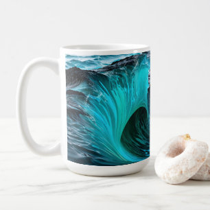 "Ola Tiburón" Blauwe Haai Wave Koffiemok