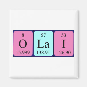 Olai periodieke tabelnaam magnet magneet