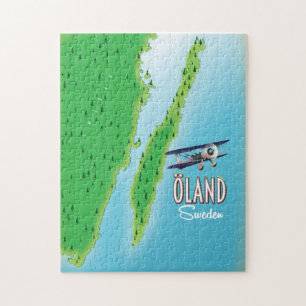 Öland Zweden eiland kaart Legpuzzel
